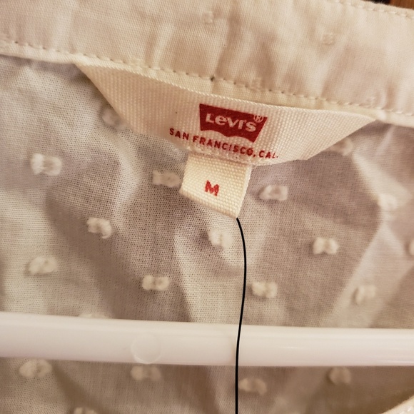 NWT White Levi Blouse - Picture 3 of 4